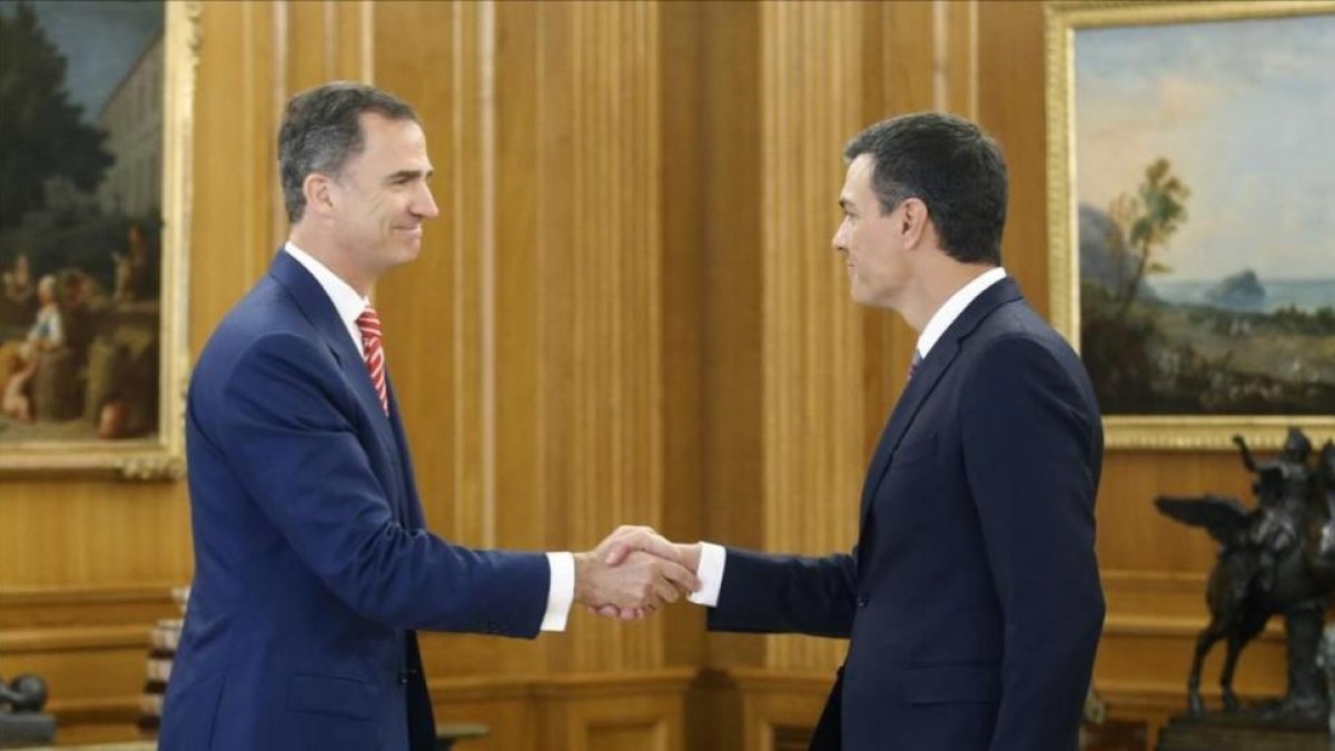 El Rey recibe a Pedro Sánchez, este jueves en la Zarzuela.