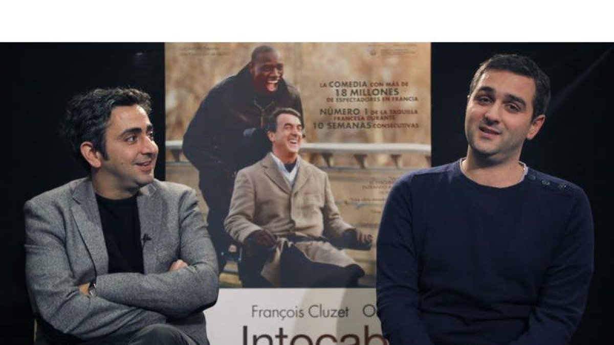 Eric Toledano y Olivier Nakache, directores de la comedia ‘Intocable’, que ha sido un ‘taquillazo’ en Francia.
