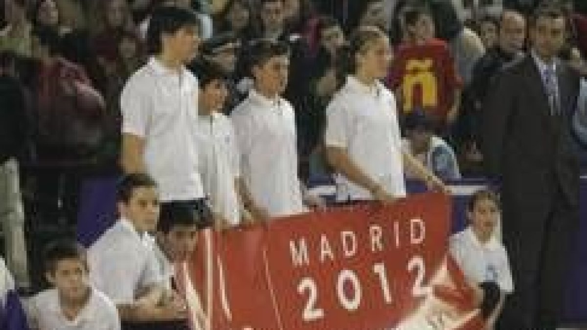En la final se volvió a mostrar el apoyo a la candidatura de Madrid 2012