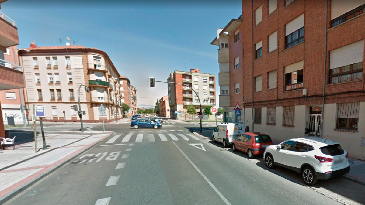La calle La Serna, donde tuvo lugar el accidente