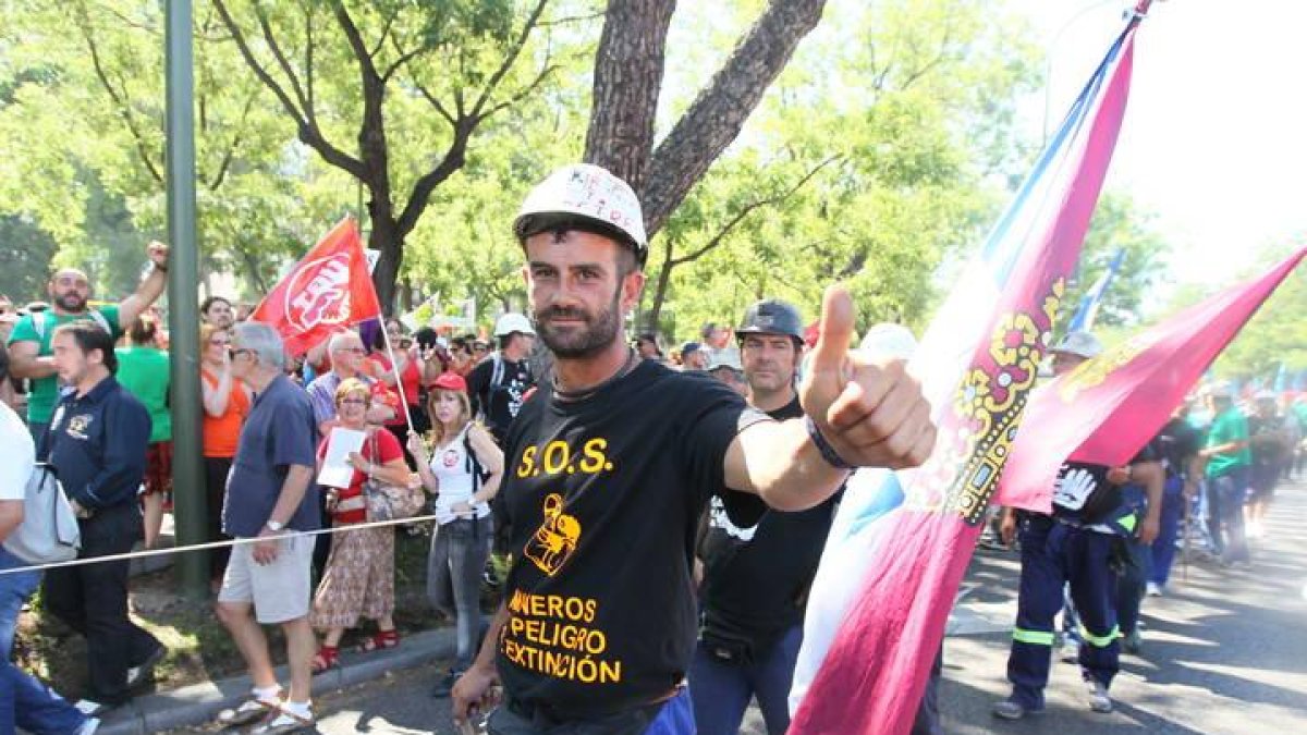 Imagen de la última Marcha Negra a su llegada a Madrid