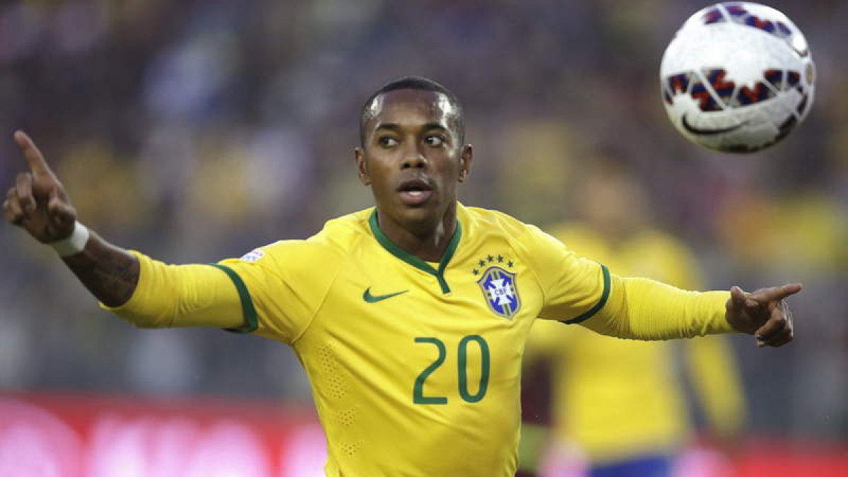 En ausencia de Neymar, Robinho es la principal referencia ofensiva de Brasil