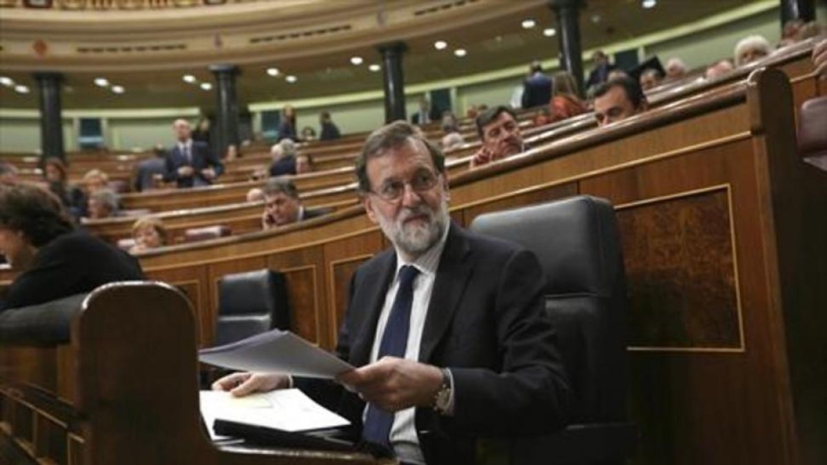 Mariano Rajoy, durante una reciente sesión de control en el Congreso.