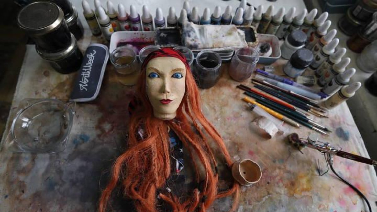Una de las marionetas creadas por Etcétera Marionetas en Murias de Rechivaldo.