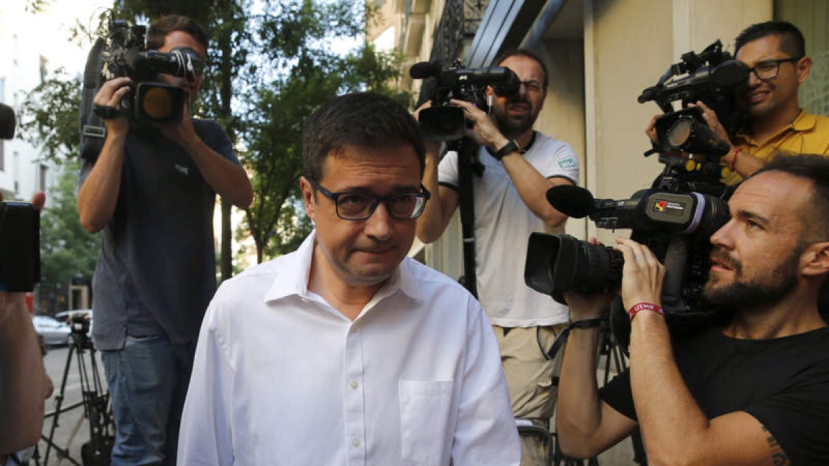 El portavoz del PSOE en el Senado, Óscar López, en una imagen de archivo. DAVID MUDARRA
