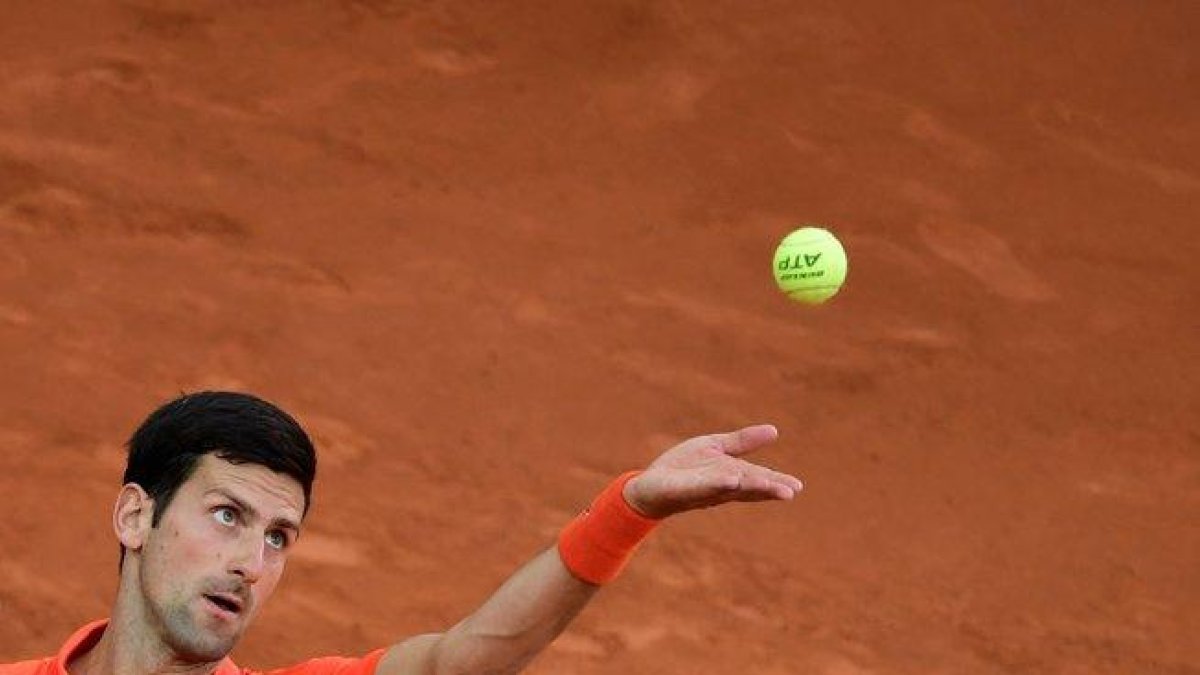 Novak Djokovic, durante la final de Madrid.
