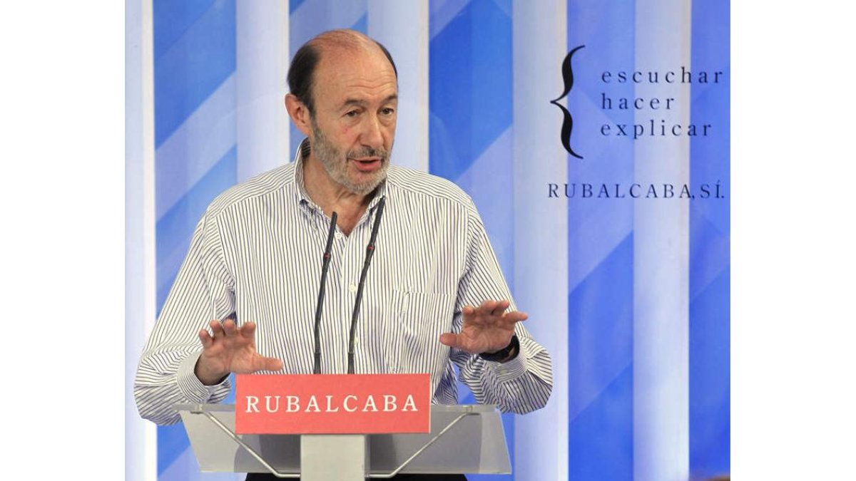 Rubalcaba, ayer en el foro Educación para el empleo.