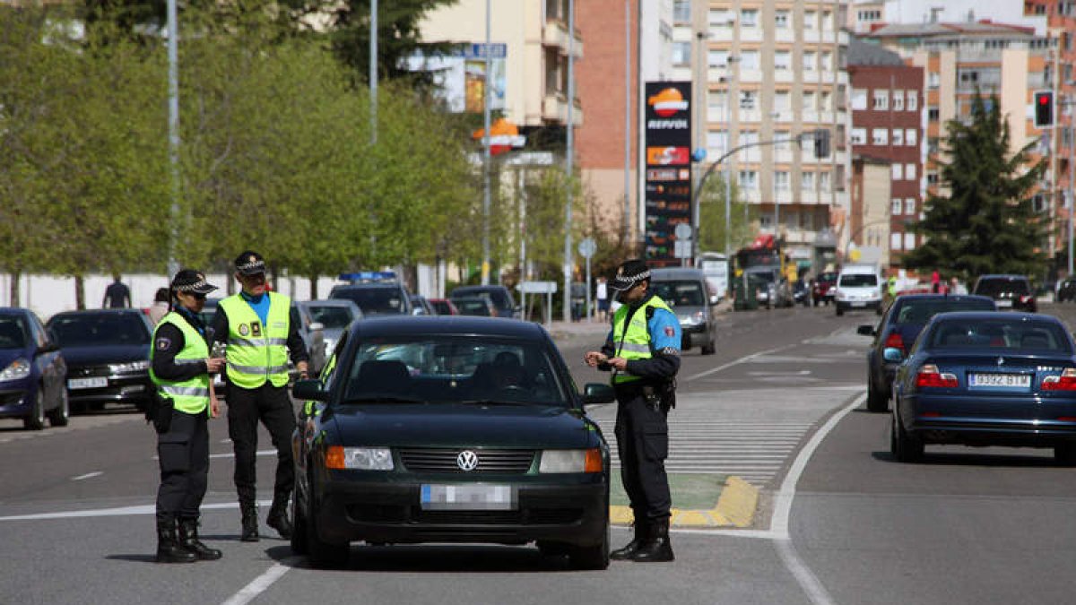 Uno de los primeros controles realizados durante la campaña