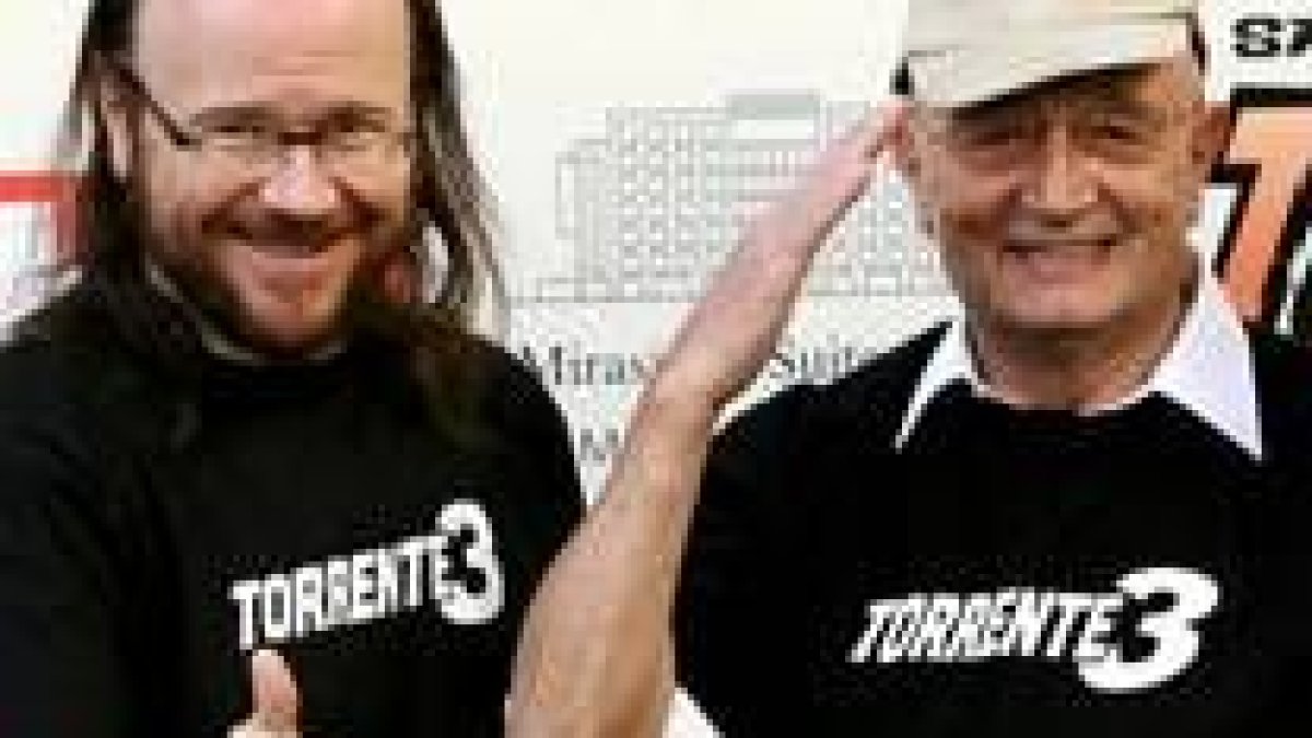 El director y protagonista con Tony Leblanc, sorprendente en este nuevo trabajo