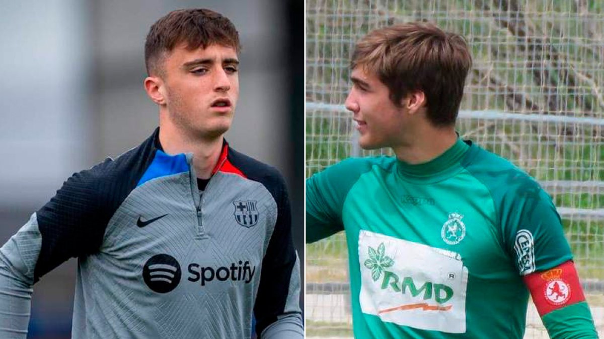 Eder Aller y Fran González siguen formándose como guardametas en el Barça y en el Madrid. SPORT/DL