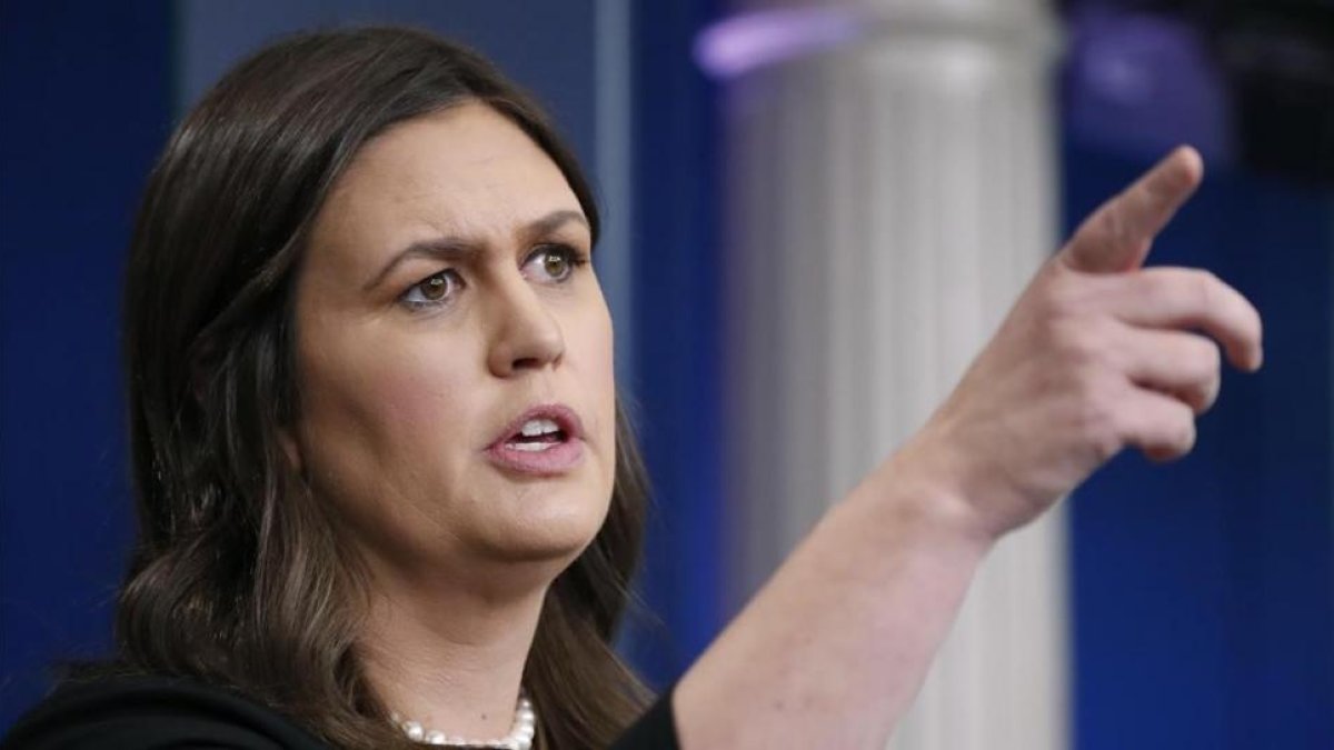 Sarah Huckabee Sanders.