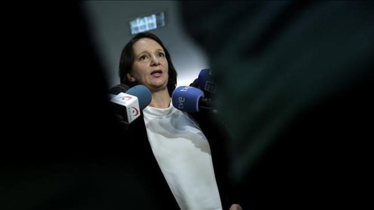 La diputada de Podemos Carolina Bescansa, en el Congreso.