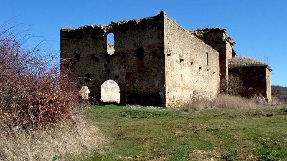 Aspecto de la ermita-iglesia de Santa Catalina, en Cabrera de Almanza