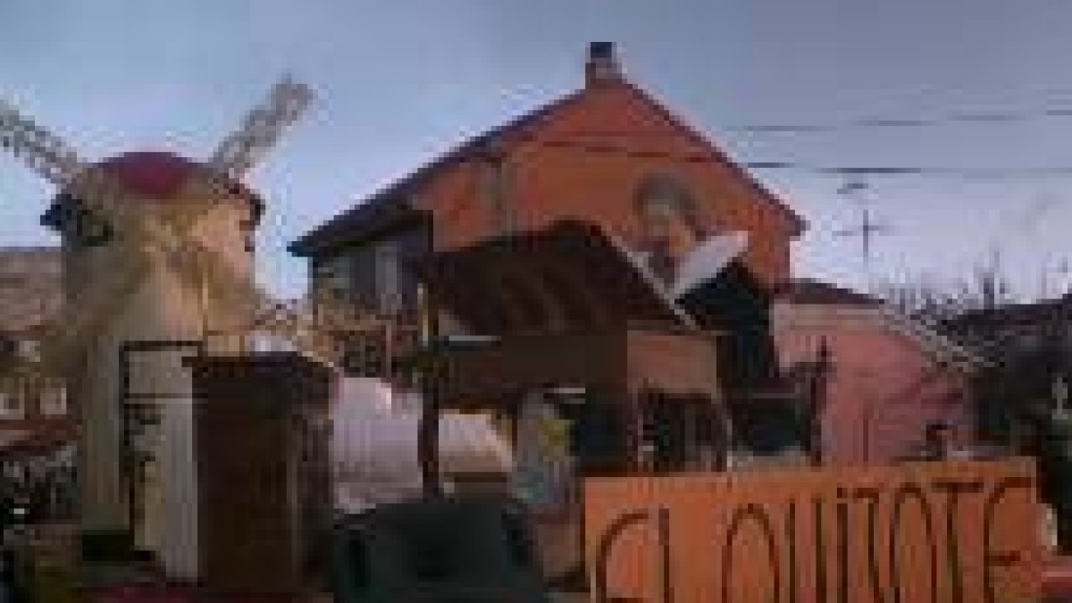 Algunas carrozas conmemoraron el cuarto centenario de El Quijote
