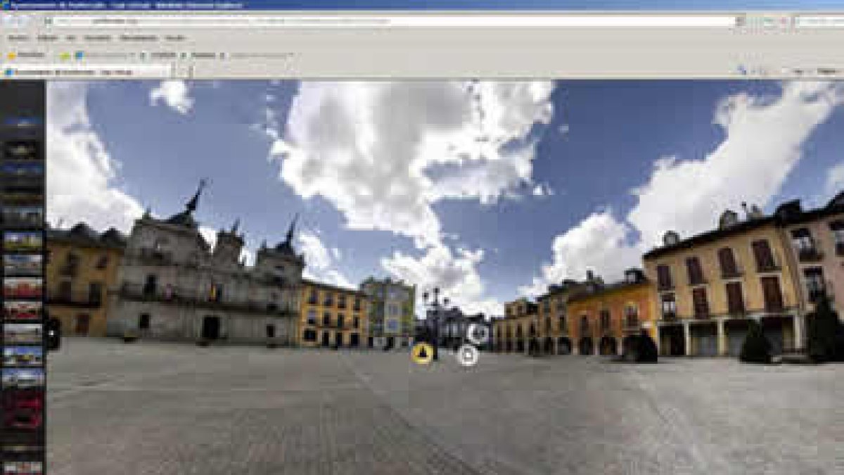 Panorámica de la plaza del Ayuntamiento y la Casa Consistorial.
