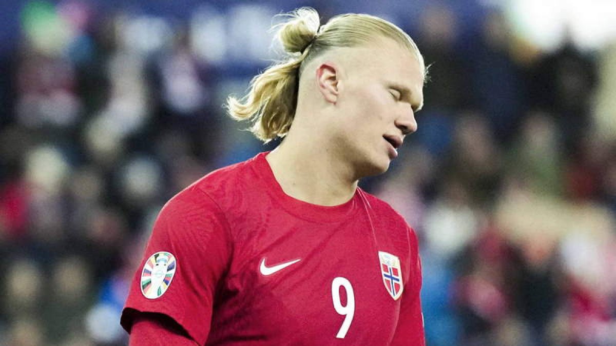 El noruego Haaland, salvo sorpresa, será uno de los ilustres ausentes en la Eurocopa. VARJJELL