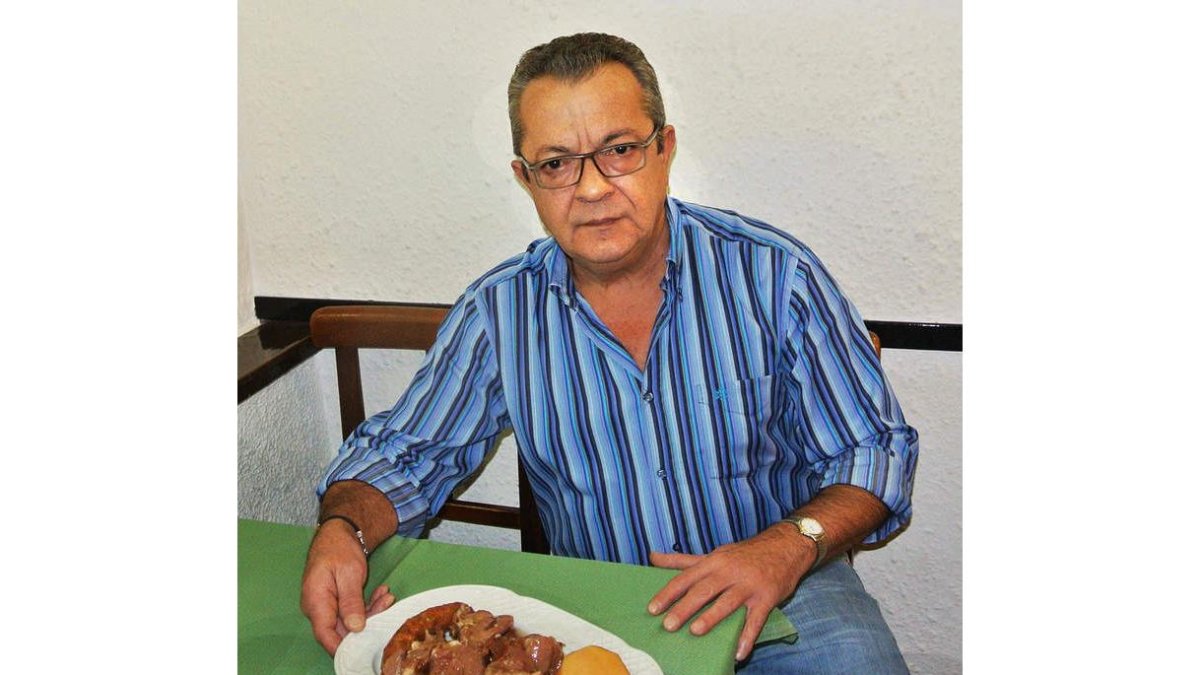 José Luis Rodríguez Gutiérrez en su restaurante.