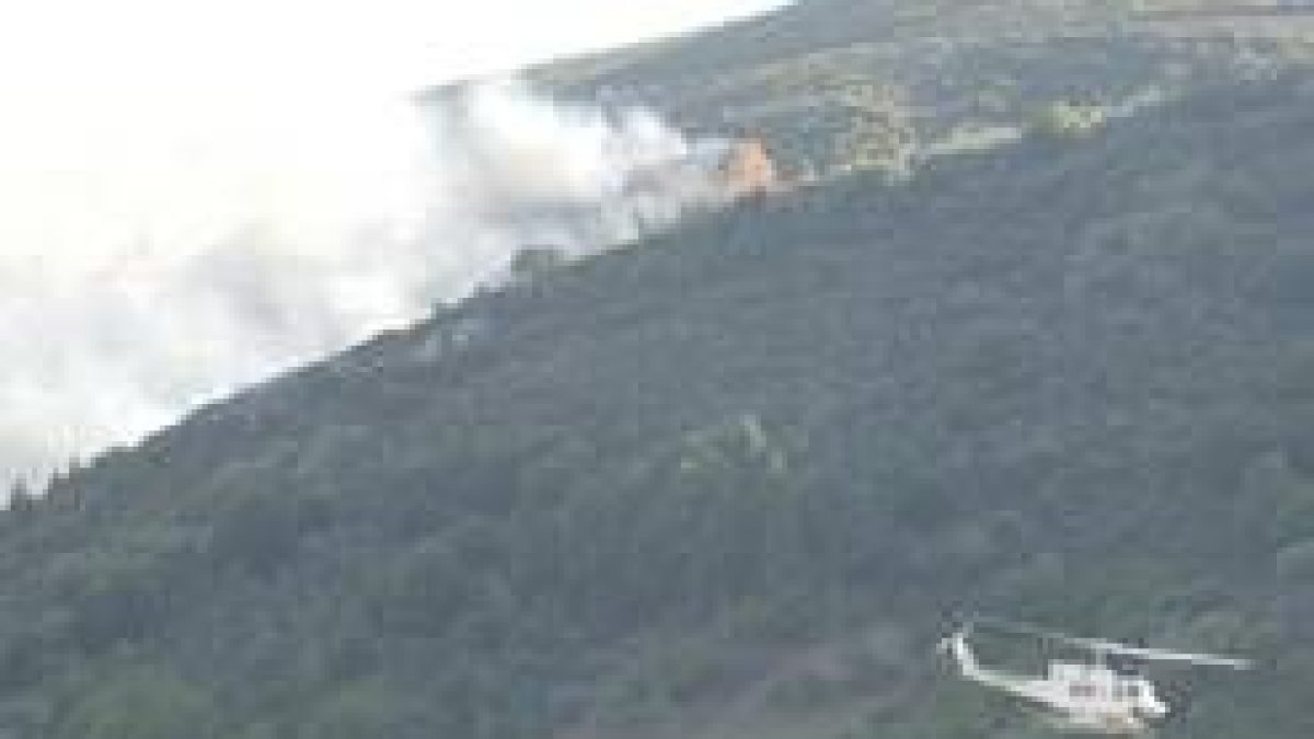 El fuego acabó ayer con más de 300 hectáreas en el Bierzo