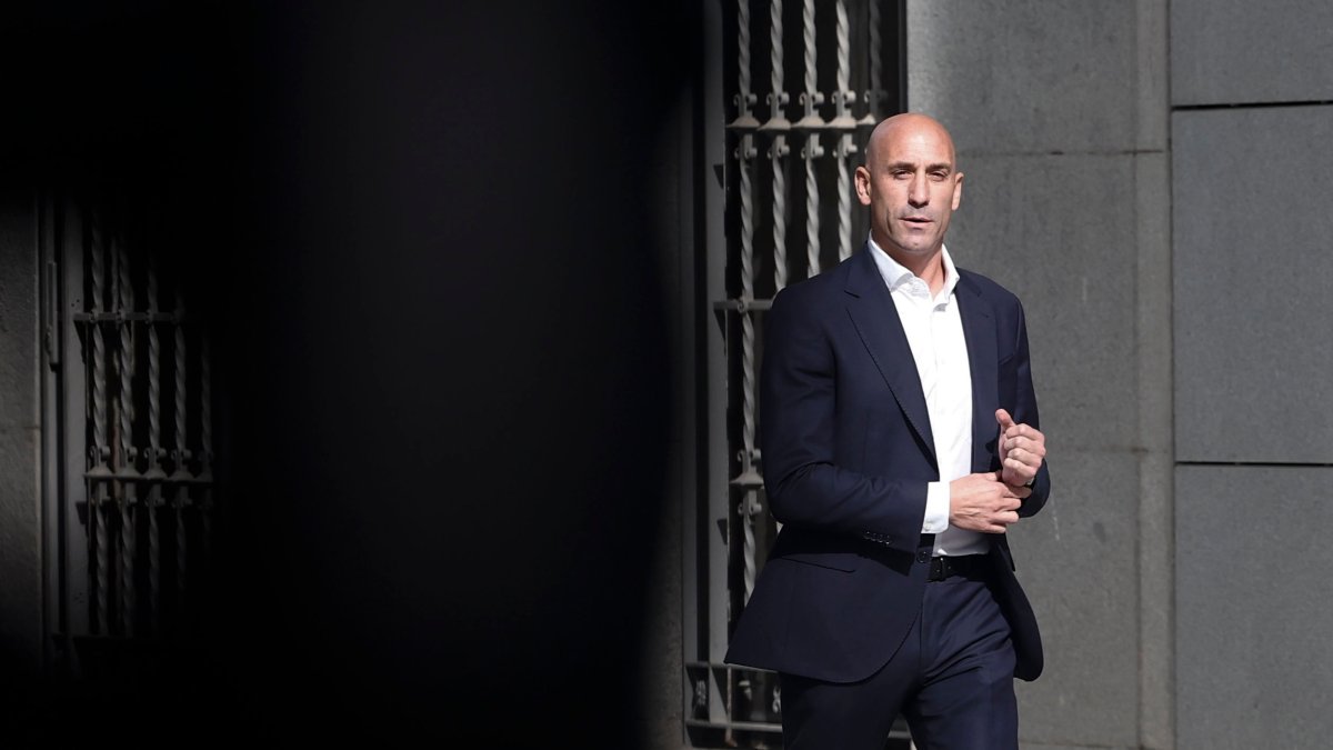 El expresidente de la Real Federación Española de Fútbol (RFEF) Luis Rubiales. EFE/SERGIO PÉREZ