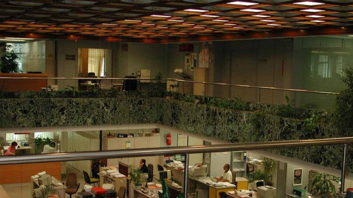 Vista de las oficinas del Ayuntamiento de León