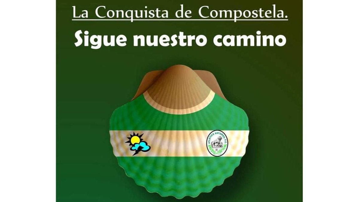 Cartel con el que el Astorga busca el apoyo de su afición. DL