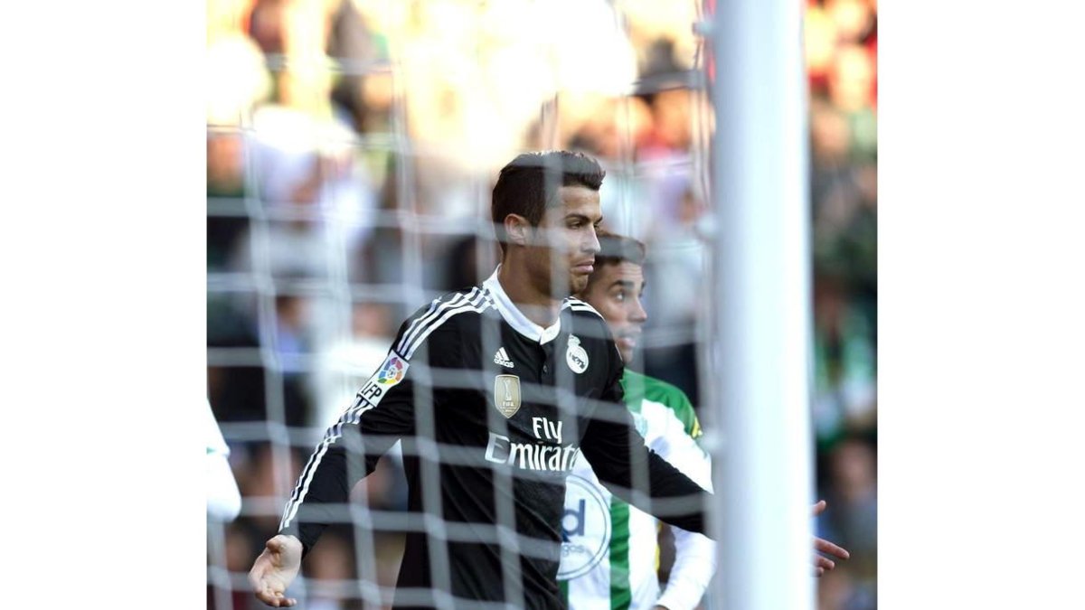 Ronaldo, en el momento de ser expulsado ante el Córdoba.