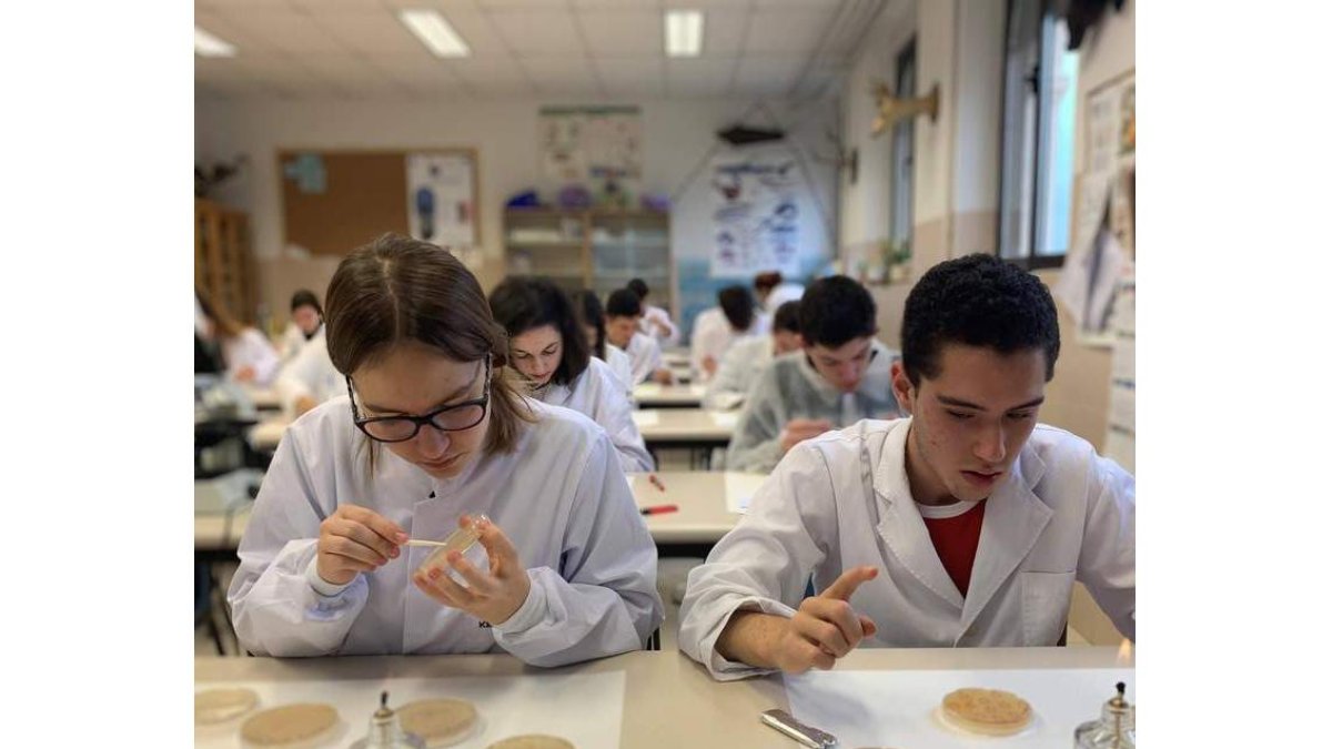 Alumnos del colegio La Asunción.