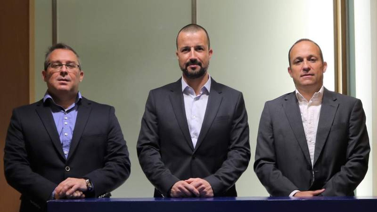Óscar Fidel Rodríguez, Jorge Luis Rodríguez y José Luis Mallo, de Tecoi. DL