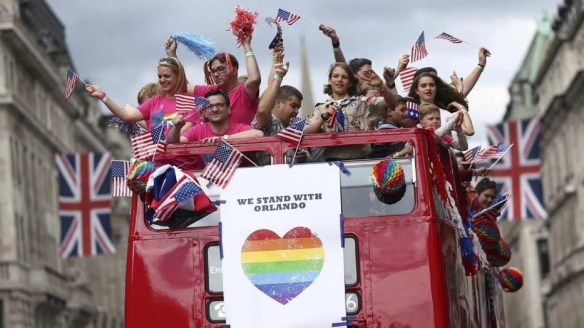 Marcha del orgullo gay, en Londres, el pasado mes de junio.