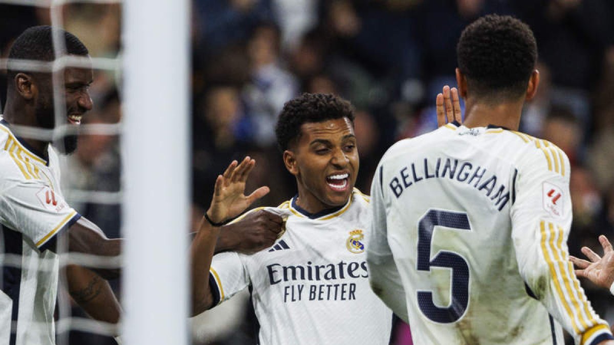 Rodrygo volverá a ser la gran referencia del Real Madrid en ataque debido a las bajas. SERGIO PÉREZ