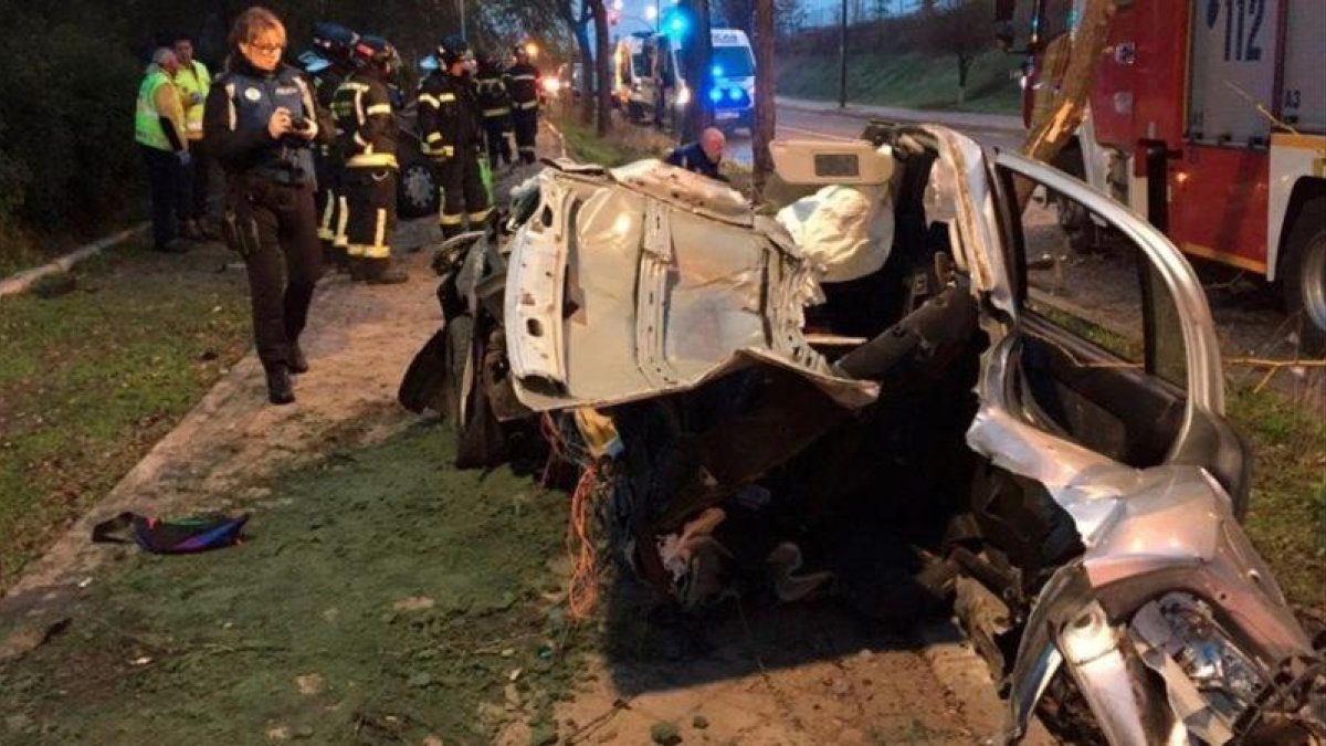 Accidente mortal registrado el pasado 2 de diciembre en Madrid.