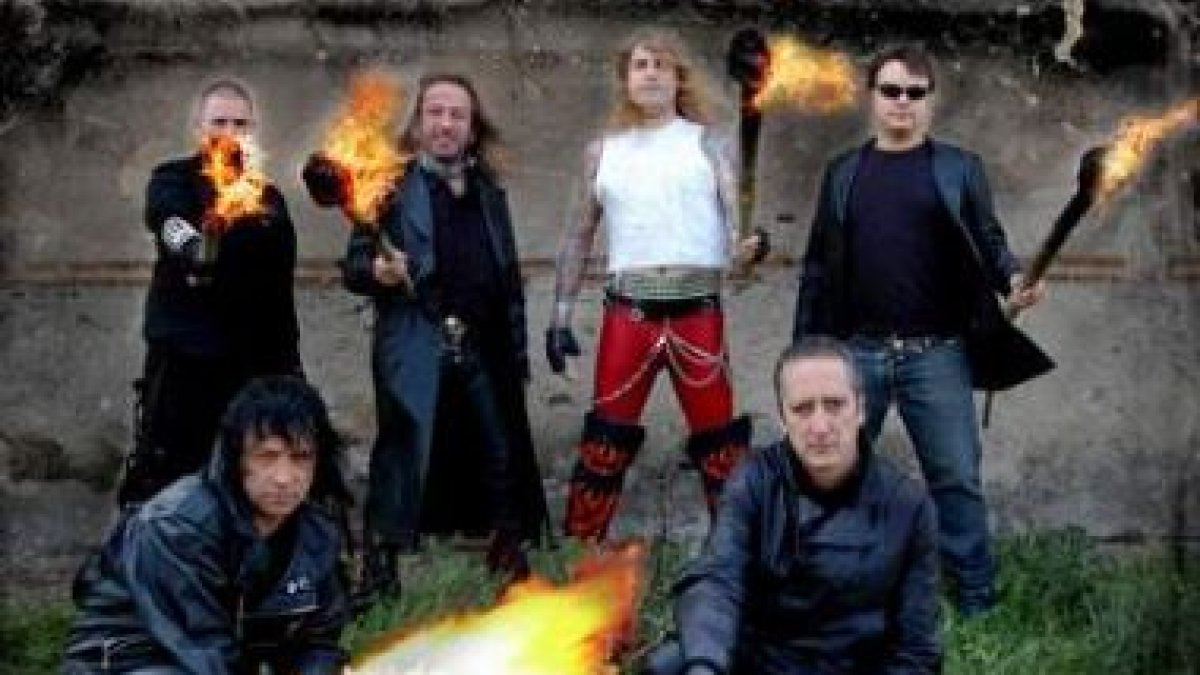 Los integrantes del grupo segoviano de heavy metal Lujuria.