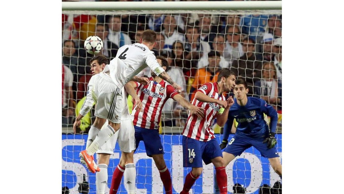 El remate de cabeza de Sergio Ramos privó al Atlético conquistar su primera Champions