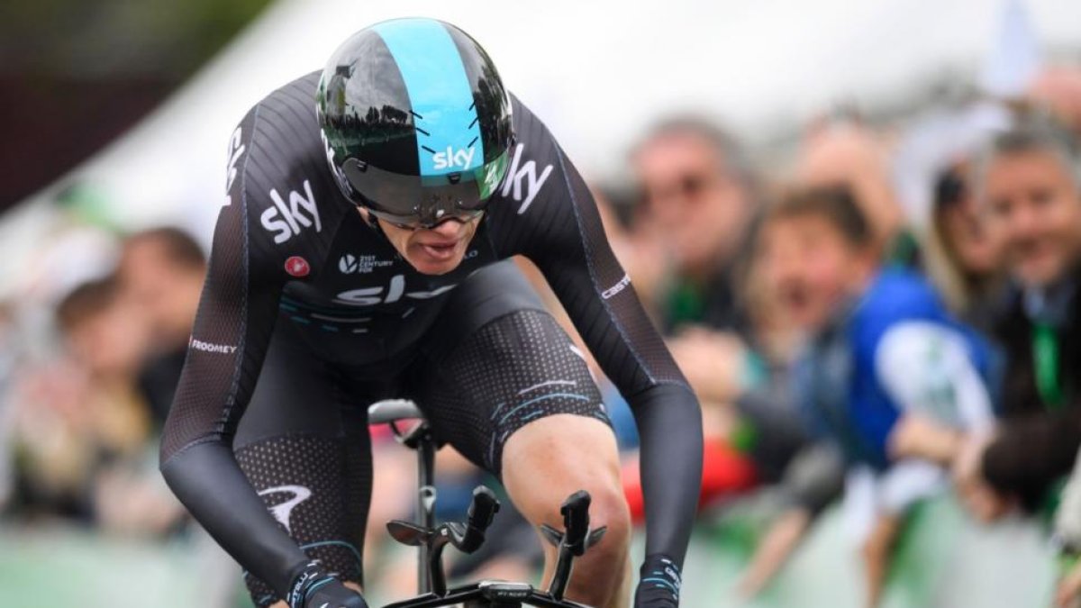 Chris Froome, en el Tour de Romandía.
