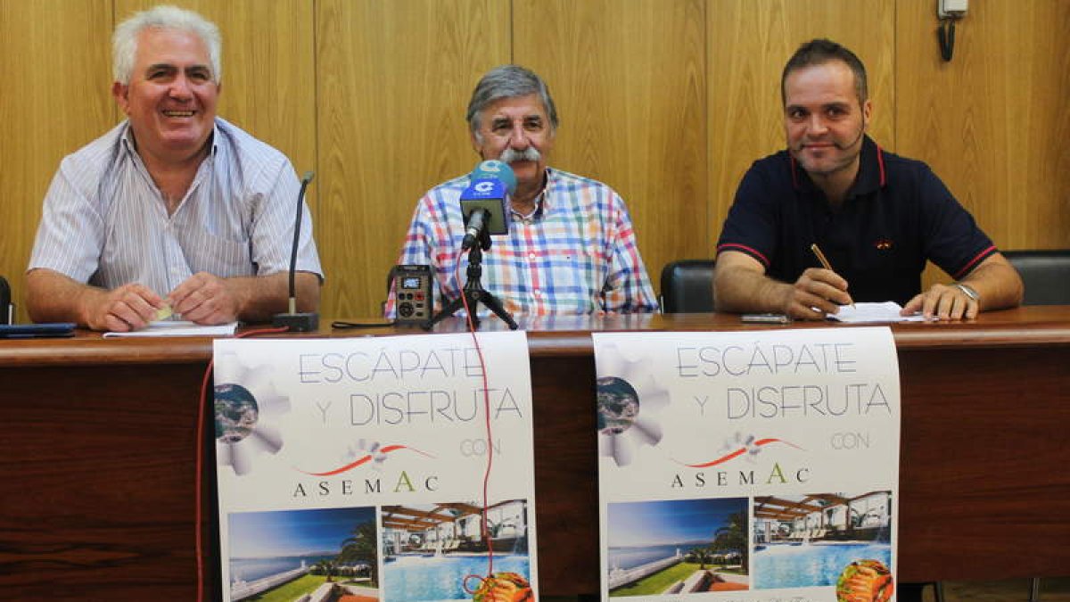 Pedro Rodríguez, Manuel Ortiz e Isaac de la Fuente.