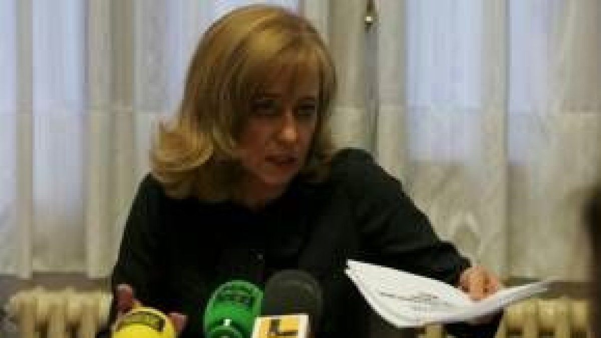 Lourdes Rodríguez, durante la rueda de prensa de ayer