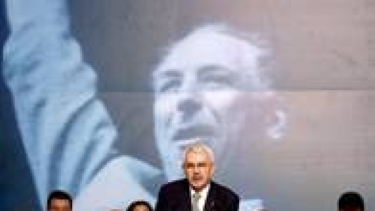 Pasqual Maragall, durante la reunión del Consell Nacional del PSC.