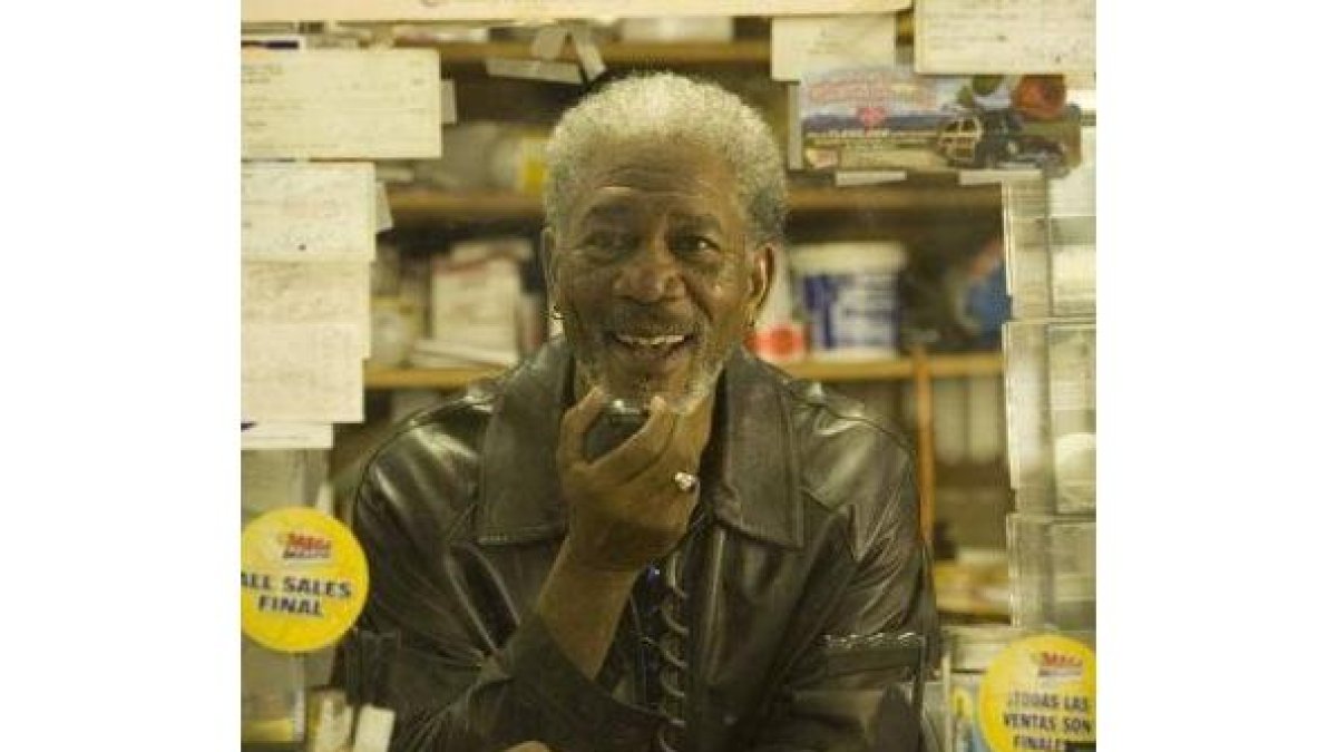 Morgan Freeman en una escena de la película
