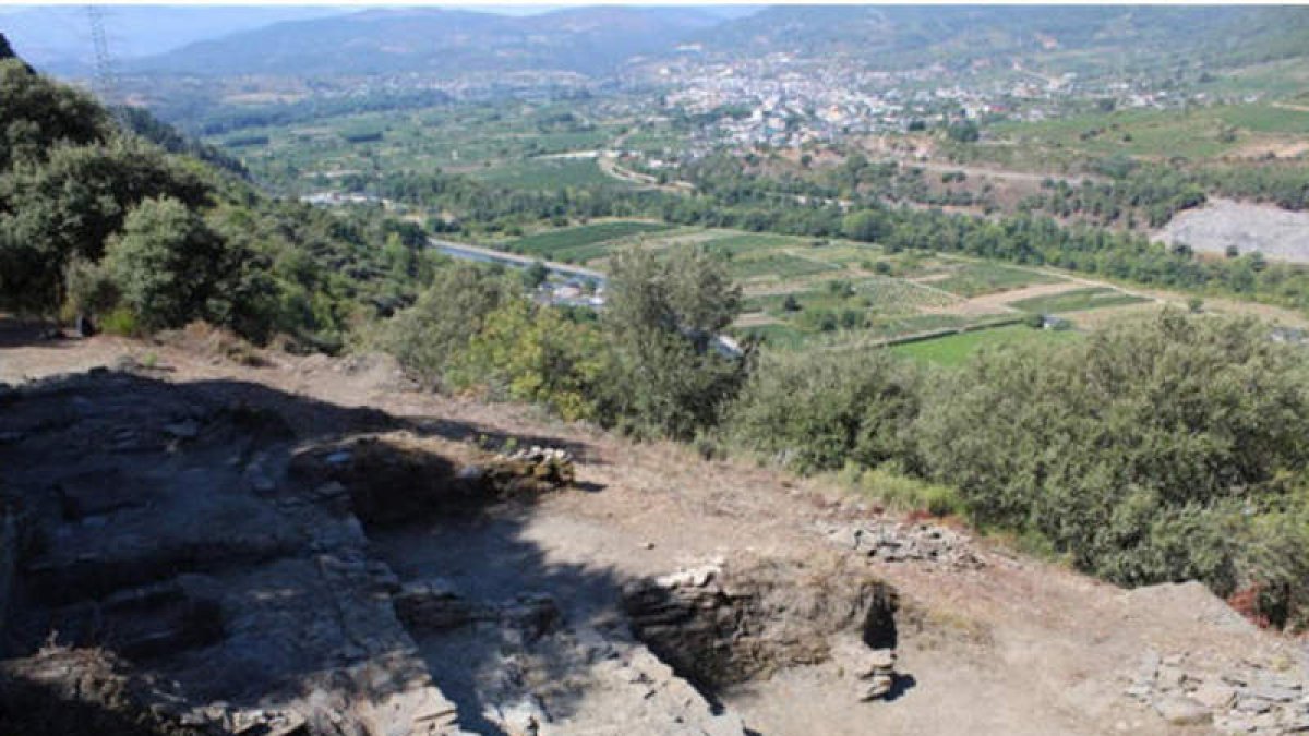 Imagen del yacimiento de O Castelo, en Valdeorras. DL