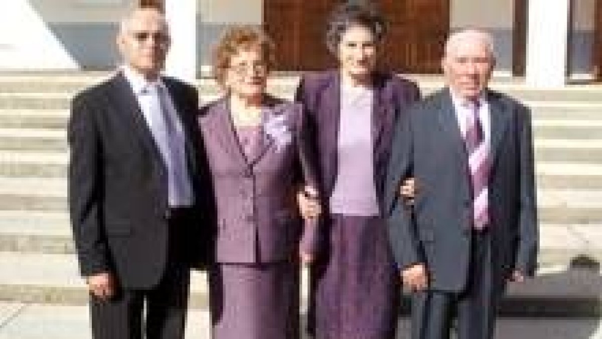 Las hermanas Jáñez Sarmiento y sus maridos celebraron las bodas de oro