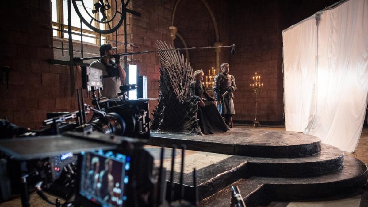 Escena del rodaje de la T7 de 'Juego de Tronos'.
