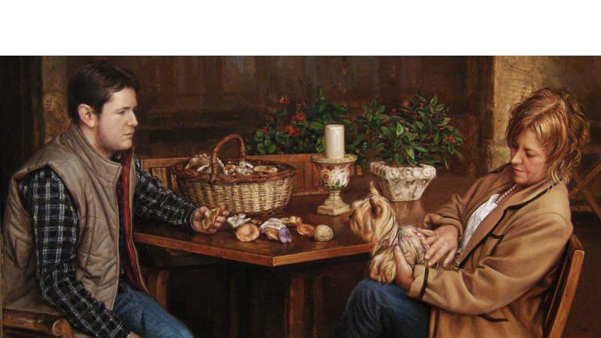 Uno de los cuadros de Capel que pueden contemplarse en la galería Sharon Art.