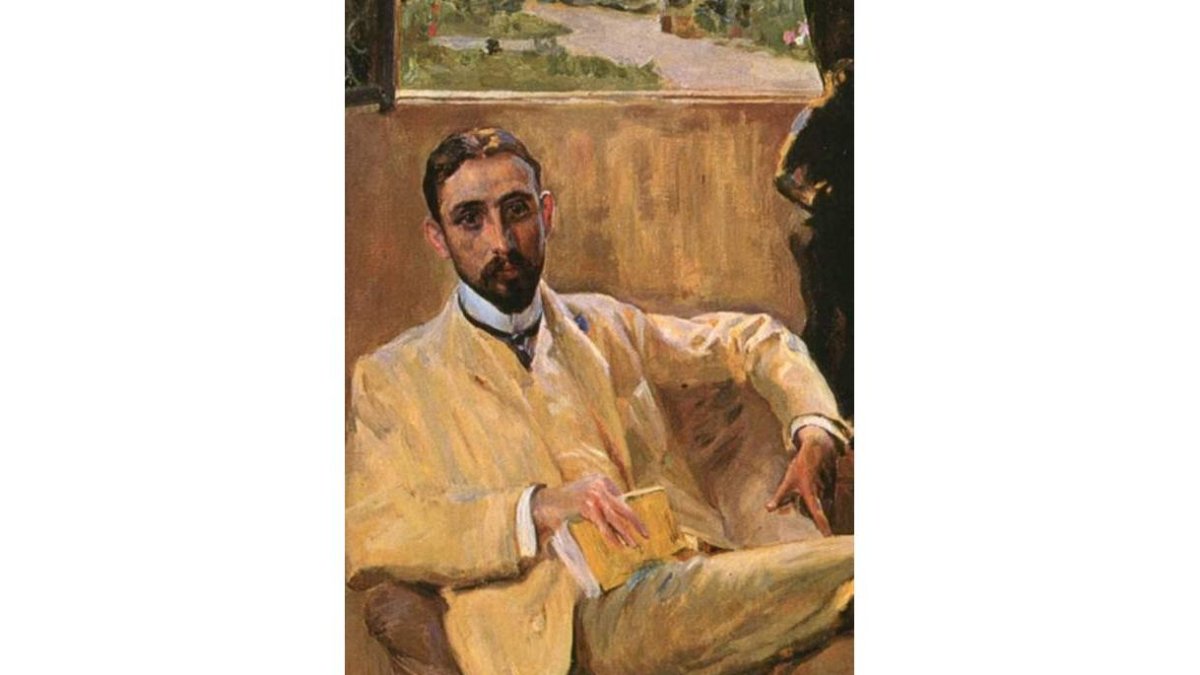Retrato de Juan Ramón Jiménez realizado por Sorolla