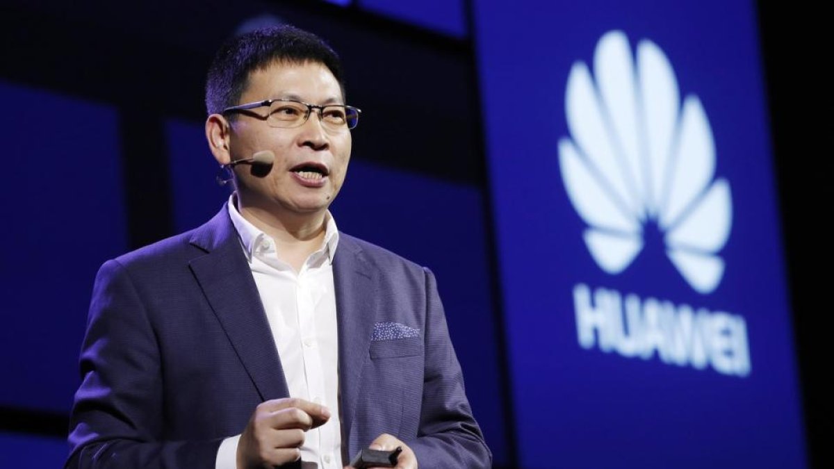 El director ejecutivo de Huawei, Richard Yu, en Berlín.