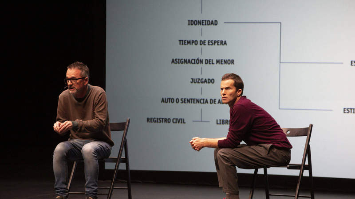 Una escena de ‘La suerte’, interpretada por Pérez y Disla. DL