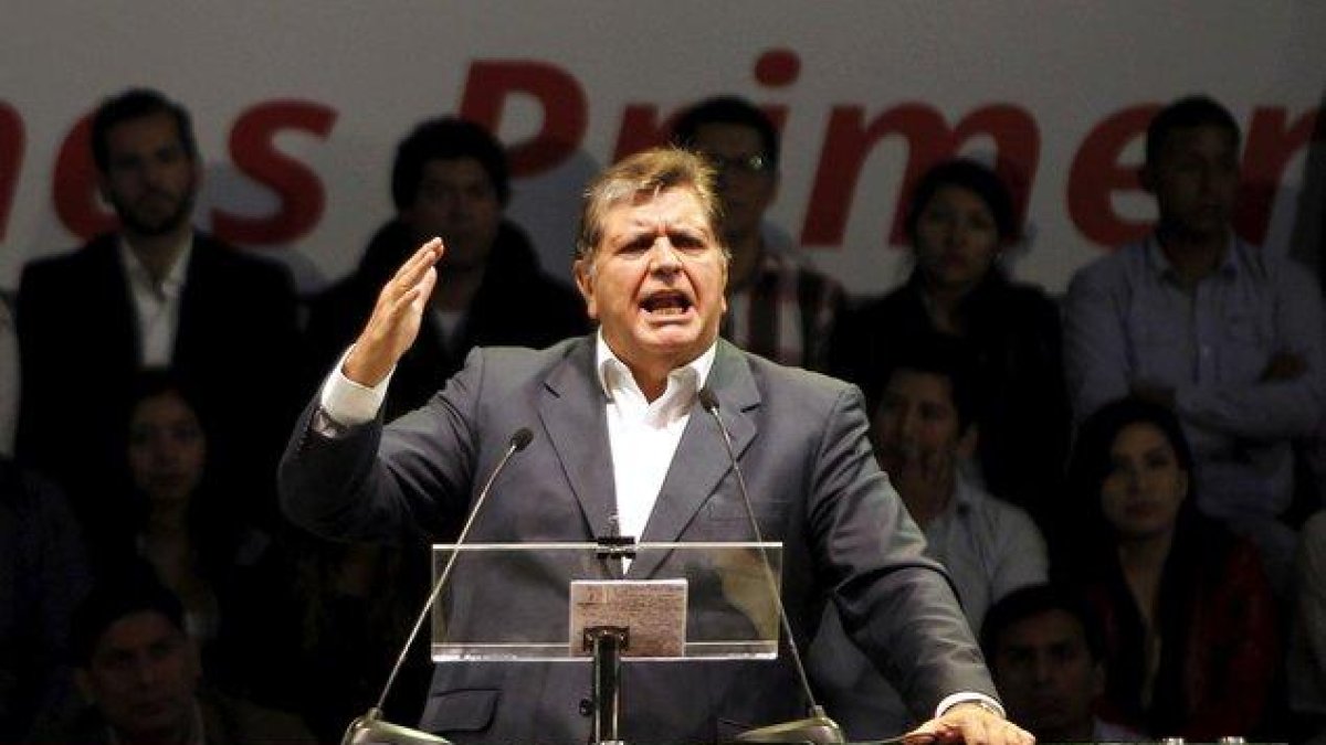 El expresidente de Perú, Alan García.