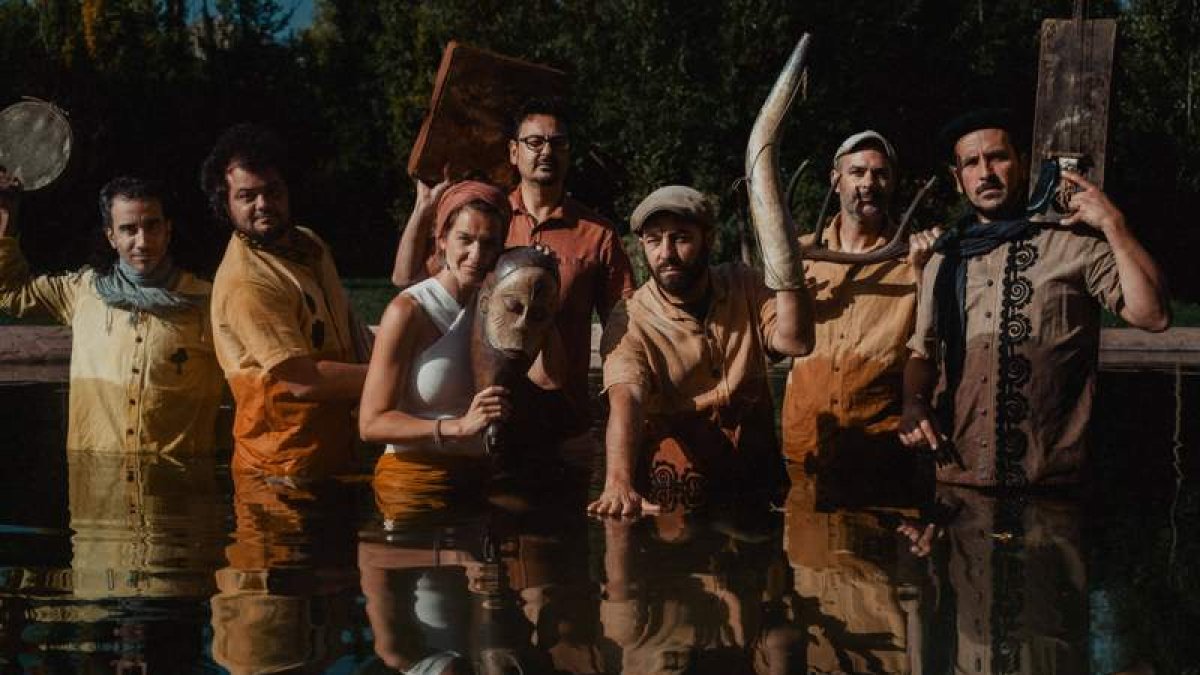 Imagen de los integrantes del grupo musical palentino El Naán. DANIEL MERINO