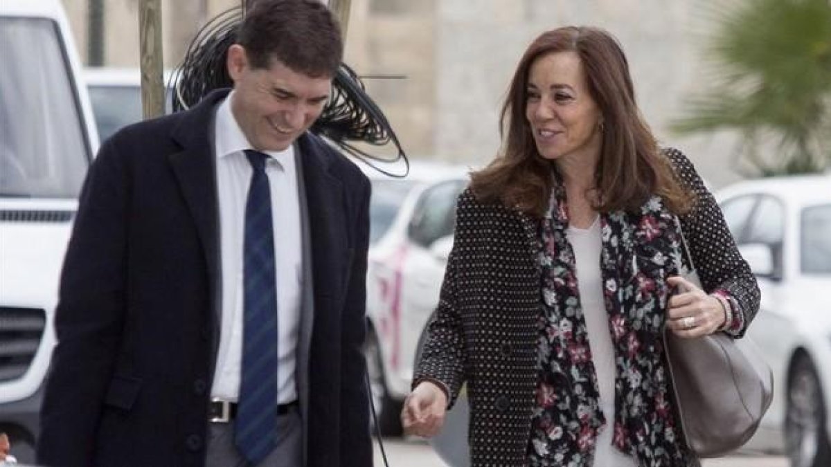 La exconsejera delegada de la candidatura olímpica Madrid 2016, Mercedes Coghen, a su llegada al juicio este jueves.