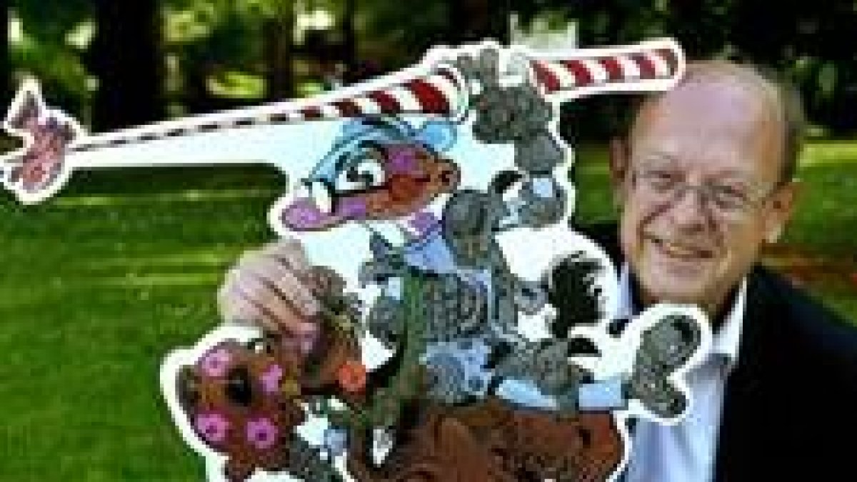 Ibáñez y su Mortadelo, buque insignia de la editorial Bruguera