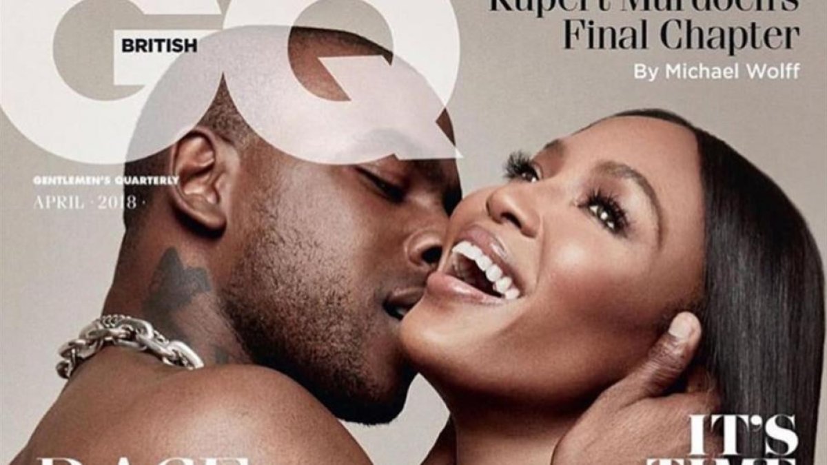 Naomi Campbell y Skepta, en la portada de GQ.